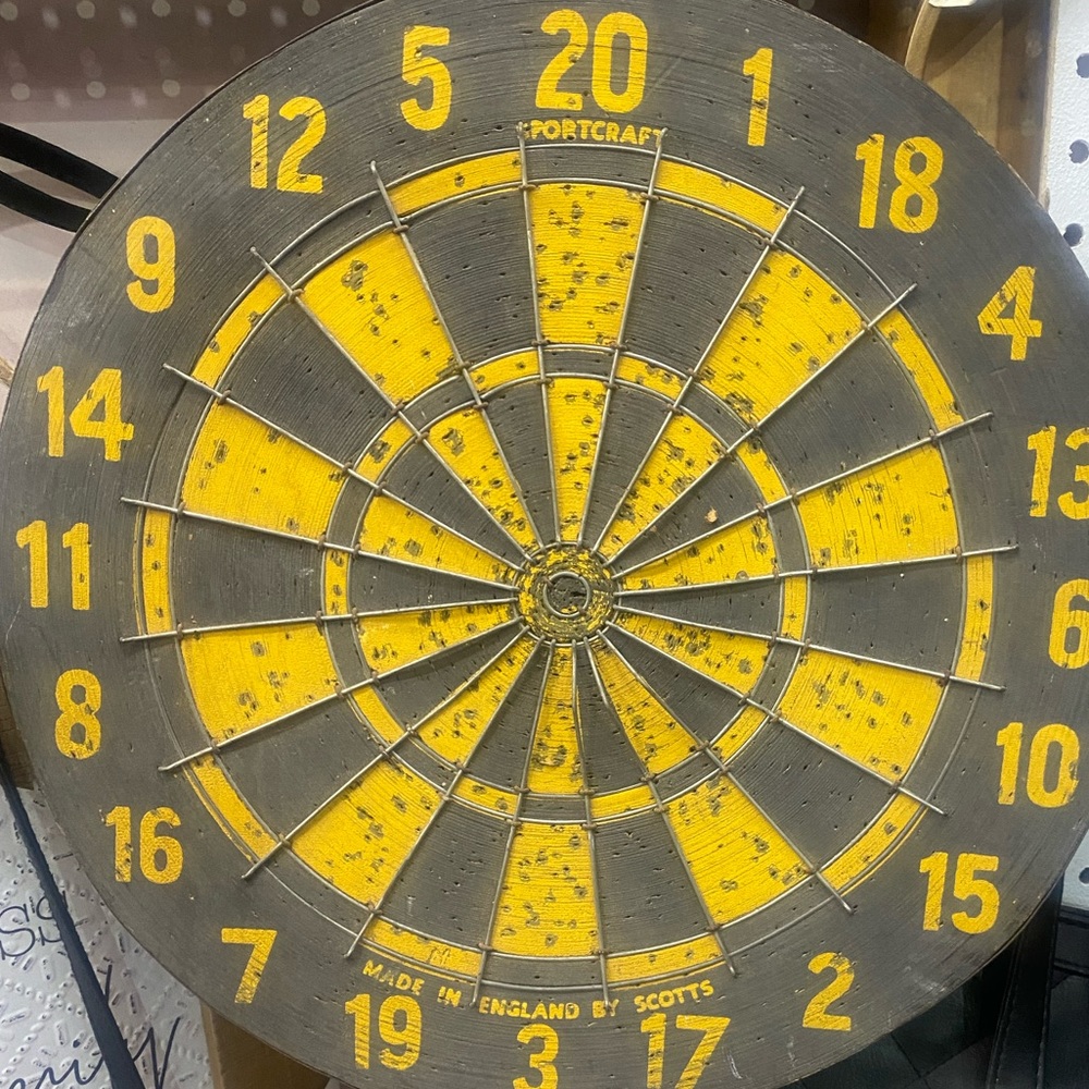 Vintage dart board